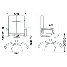 Кресло руководителя AksHome Mark светло-зеленый, ткань 86368 1