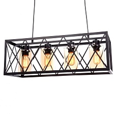 Подвесная люстра Lumina Deco Nortis LDP 11535-4 BK 3