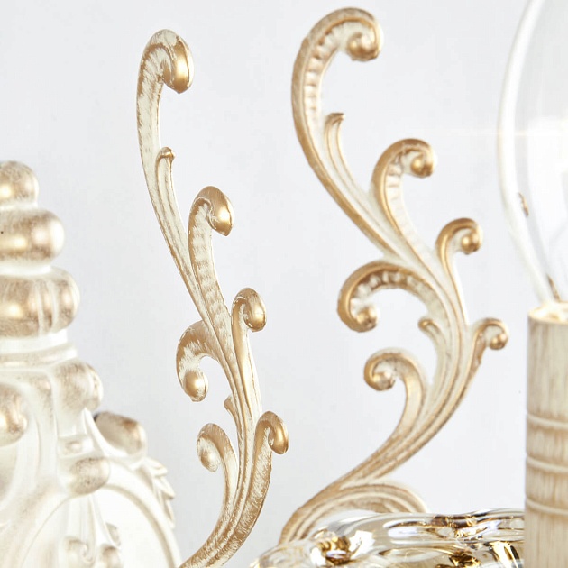 Бра Eurosvet 3281/2 белый с золотом/тонированный хрусталь Strotskis изображение 4 Бра Eurosvet 3281/2 белый с золотом/тонированный хрусталь Strotskis Фото № 4