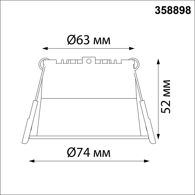 Встраиваемый светодиодный светильник Novotech Spot Tran 358898 изображение 3 Встраиваемый светодиодный светильник Novotech Spot Tran 358898 Фото № 3