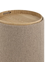 Пуф с ящиком Stool Group Хюгге S рогожка бежевая 19B260LS BY1701-3 4