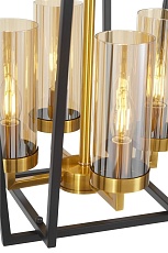 Подвесная люстра Lumina Deco Afres LDP 1246-4 BK+MD 3