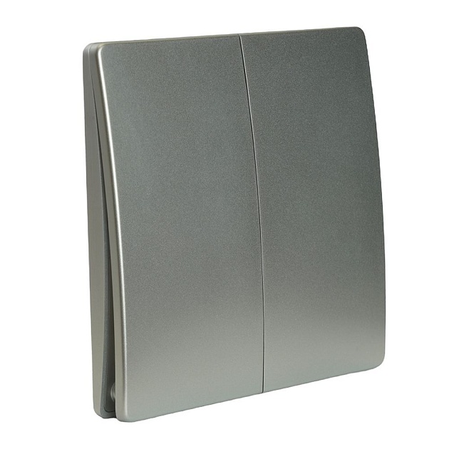 Выключатель двухклавишный беспроводной Feron Smart серебро TM92 51030 изображение Выключатель двухклавишный беспроводной Feron Smart серебро TM92 51030 Фото №