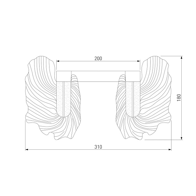 Настенный светодиодный светильник Bogates Farfalla 90377/1 Фото № 2