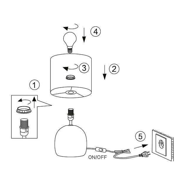 Настольная лампа Rivoli Sheron 7067-503 Б0057262 Фото № 2