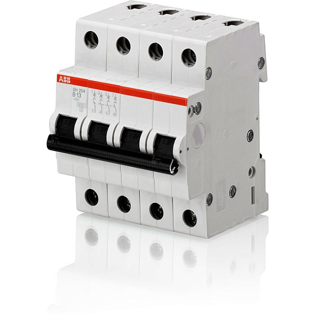 Автоматический выключатель 4-пол. SH204L C6* 2CDS244001R0064 Фото № 