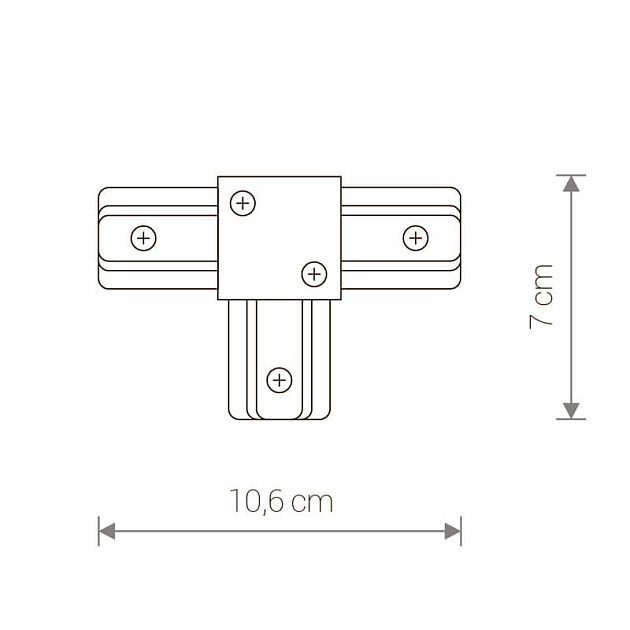 Коннектор T-образный Nowodvorski Profile 9186 Фото № 2