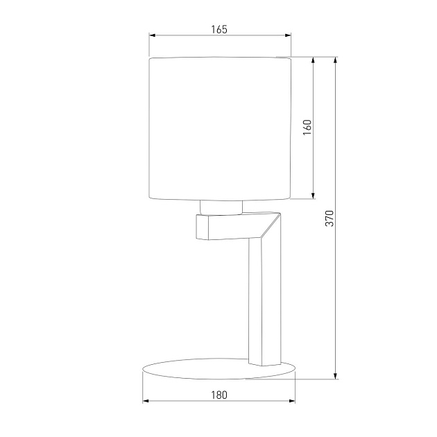 Настольная лампа TK Lighting 5031 Troy Gray Фото № 2