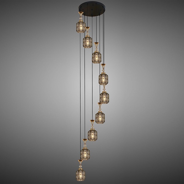 Подвесная люстра Reluce 02003-0.9-09 Smoke изображение 3 Подвесная люстра Reluce 02003-0.9-09 Smoke Фото № 3