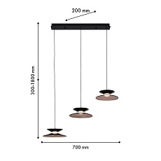 Подвесной светодиодный светильник Favourite Platt 4372-3P 1