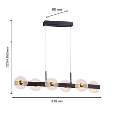 Подвесной светодиодный светильник Favourite Solskin 4317-6P 1