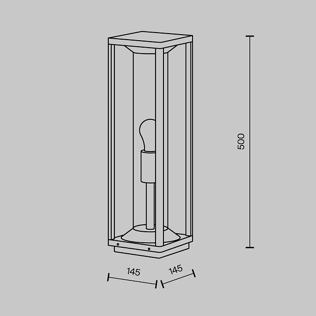 Уличный светильник Maytoni Cell O452FL-01GF1 Фото № 2