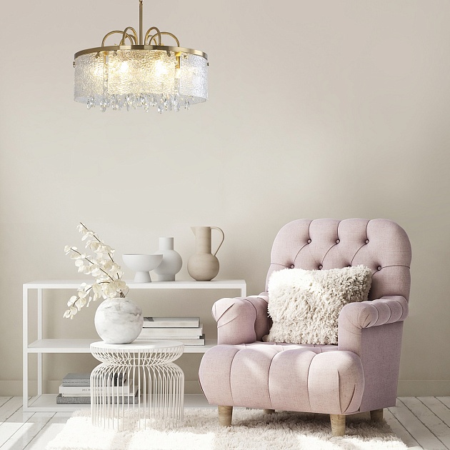 Подвесная люстра Indigo Prosecco 12033/6P Brass V000377 изображение 4 Подвесная люстра Indigo Prosecco 12033/6P Brass V000377 Фото № 4