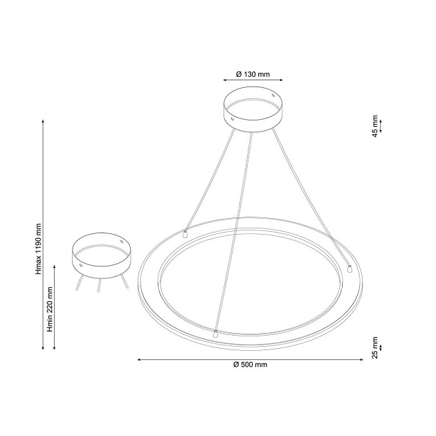 Подвесной светодиодный светильник Lucia Tucci Modena 173.1 LED Фото № 2