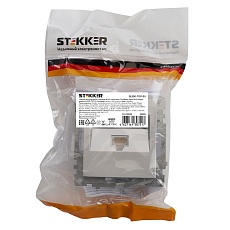 Розетка компьютерная RJ-45 Stekker Катрин серебро GLS00-7107-03 39585 1