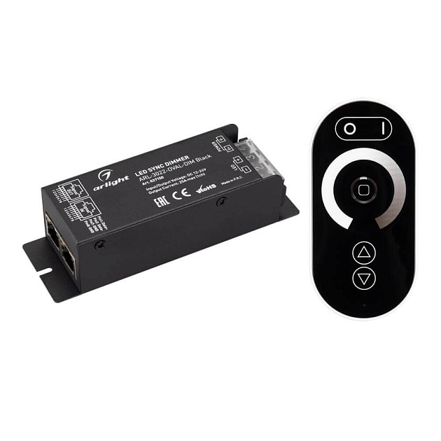 Диммер Arlight ARL-3022-Oval-Dim Black 027150 изображение Диммер Arlight ARL-3022-Oval-Dim Black 027150 Фото №