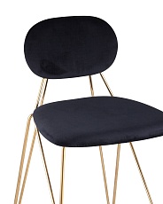Полубарный стул Stool Group Элис вельвет темно-синий FDC8001 MIDNIGHT BLUE FUT-78 1