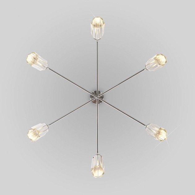 Подвесная люстра Eurosvet Gilian 60163/6 никель Фото № 4