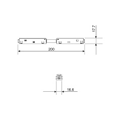 Коннектор прямой Elektrostandard Slim Magnetic 85096/00 a061246 1