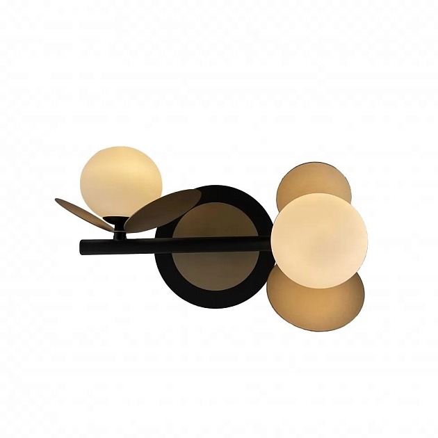 Бра iLedex Savage W4641-2 MBK+SGD Фото № 