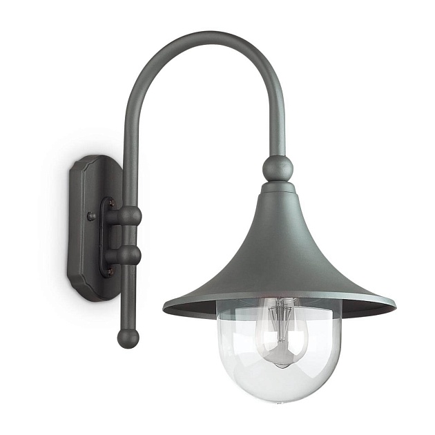 Уличный настенный светильник Ideal Lux Cima AP1 Antracite 246819 Фото № 