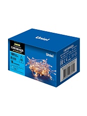 Светодиодная гирлянда Uniel 220V теплый белый ULD-S1000-100/DTA Warm White IP20 UL-00007200 3