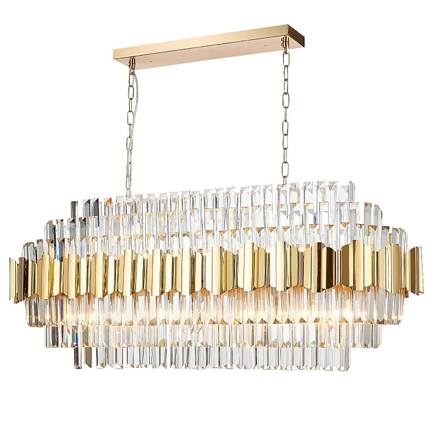 Подвесная люстра Natali Kovaltseva Ruby 81442/12C Gold Фото № 