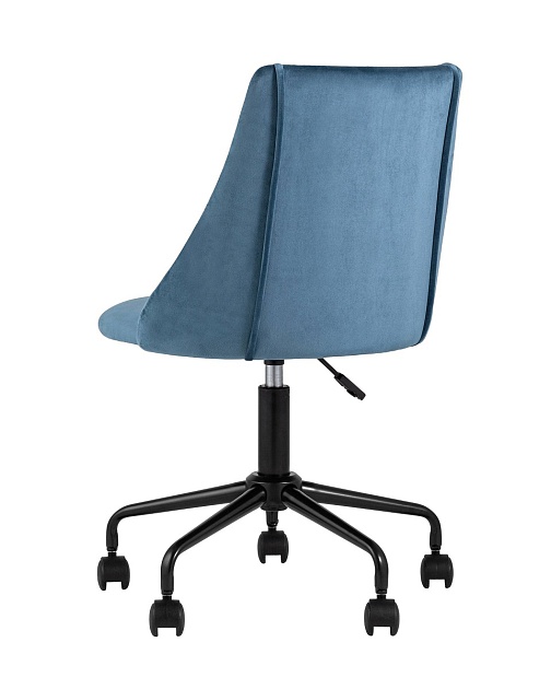 Поворотное кресло Stool Group Сиана велюр синий CIAN BLUE Фото № 5