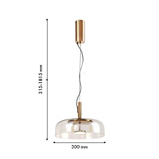 Подвесной светодиодный светильник Favourite Brandy 4258-1P 1
