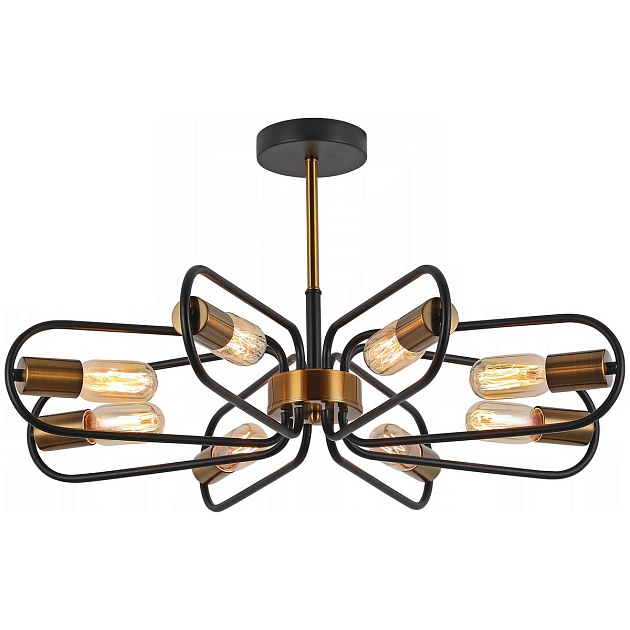 Потолочная люстра Illumico IL8253-8COU-79 BK GD Фото № 