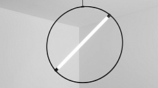 Подвесной светодиодный светильник Siled Truba Hoop 7373001 5