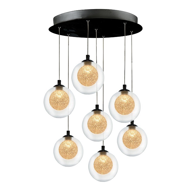 Подвесная светодиодная люстра iLedex Oblivion C4457-7R CR изображение 2 Подвесная светодиодная люстра iLedex Oblivion C4457-7R CR Фото № 2