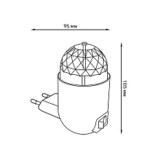 Настенный светильник Gauss с фиксированной проекцией диско DIY0041 1