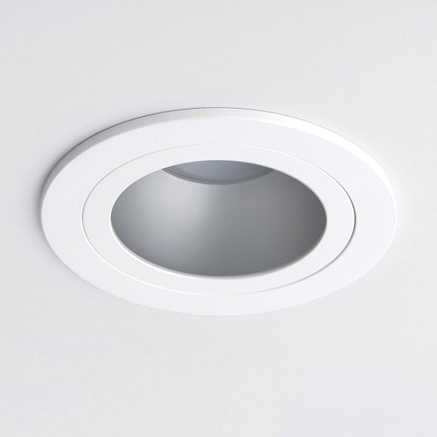 Встраиваемый светильник Elektrostandard 122 MR16 серебро/белый a053353 Фото № 