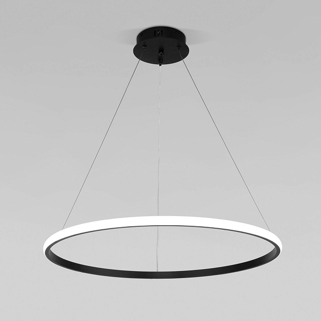 Подвесной светодиодный светильник Eurosvet Collars 90264/1 черный изображение Подвесной светодиодный светильник Eurosvet Collars 90264/1 черный Фото №