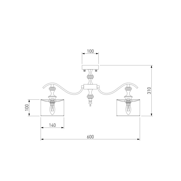 Потолочная люстра Eurosvet Ofelia 60070/5 сатин-никель Фото № 2