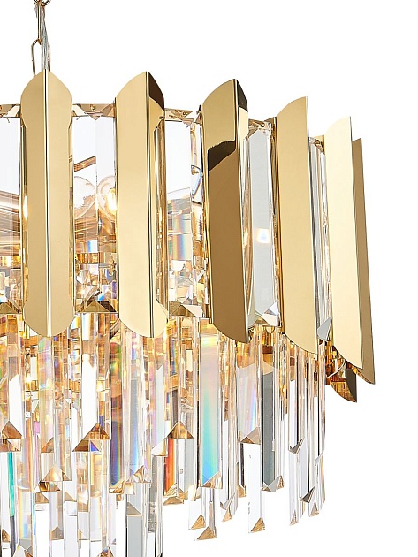 Подвесная люстра Natali Kovaltseva Amazone 81444/8C Gold Фото № 3