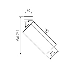 Трековый светильник Kanlux ATL2 GU10-W 33138 4