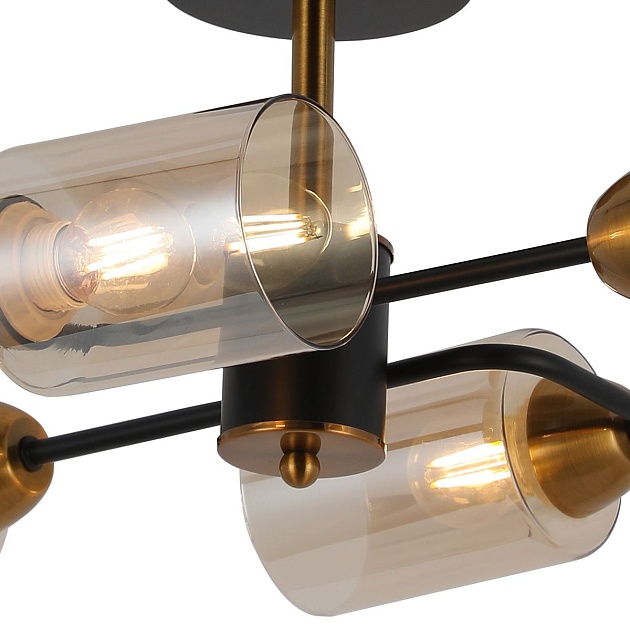 Потолочная люстра Illumico IL8243-4COU-79 BK BR изображение 2 Потолочная люстра Illumico IL8243-4COU-79 BK BR Фото № 2