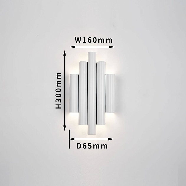 Настенный светодиодный светильник Favourite Tubulis 4126-2W изображение 2 Настенный светодиодный светильник Favourite Tubulis 4126-2W Фото № 2