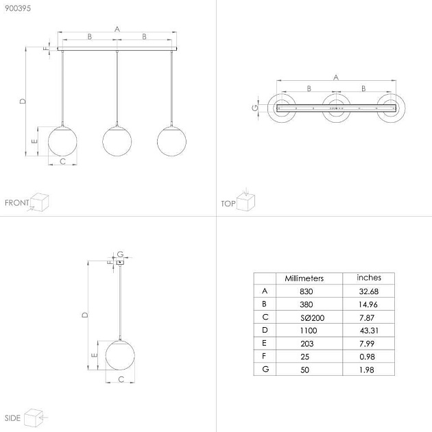 Подвесной светильник Eglo Rondo 900395 Фото № 3