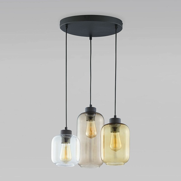 Подвесная люстра TK Lighting 3175 Marco Brown Фото № 