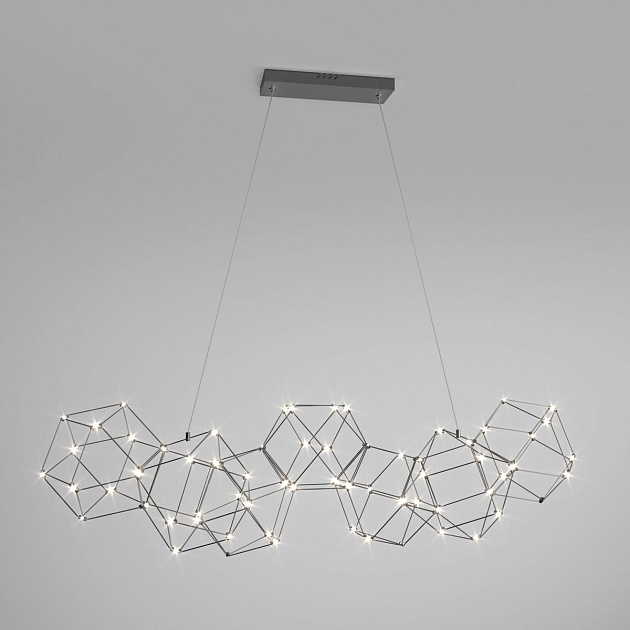 Подвесной светодиодный светильник Eurosvet Uma 90168/7 черный жемчуг изображение Подвесной светодиодный светильник Eurosvet Uma 90168/7 черный жемчуг Фото №