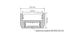 Профиль Arlight ARH-WIDE-H16-2000 ANOD 018816 1