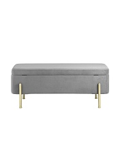Банкетка Stool Group Болейн с ящиком велюр серый 20A544VF-MOMO-38 4