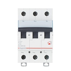 Выключатель автоматический модульный Legrand TX3 6000 3П 6А 6кА AC 404053 