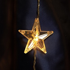 Светодиодная гирлянда Feron Занавес Звездочки 230V 2700K теплый белый 8 режимов CL25 48607 2