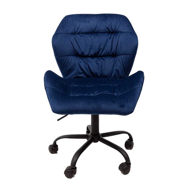 Поворотное кресло AksHome Yukon темно-синий, велюр 81485 Фото № 8