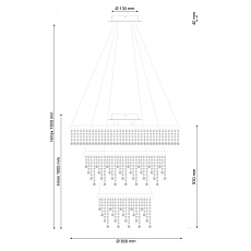 Подвесной светодиодный светильник Lucia Tucci Eclipse 1670.3 Led 1