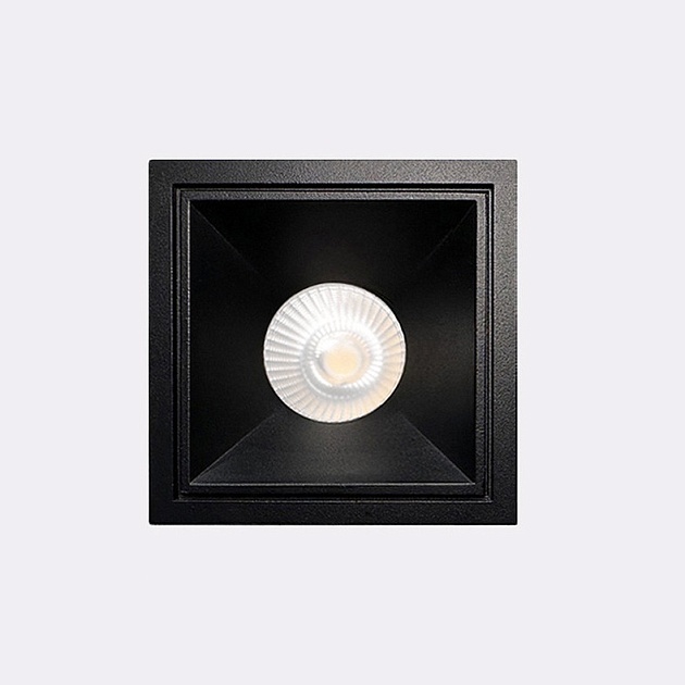 Встраиваемый светодиодный светильник Italline IT06-6020 black 3000K Фото № 